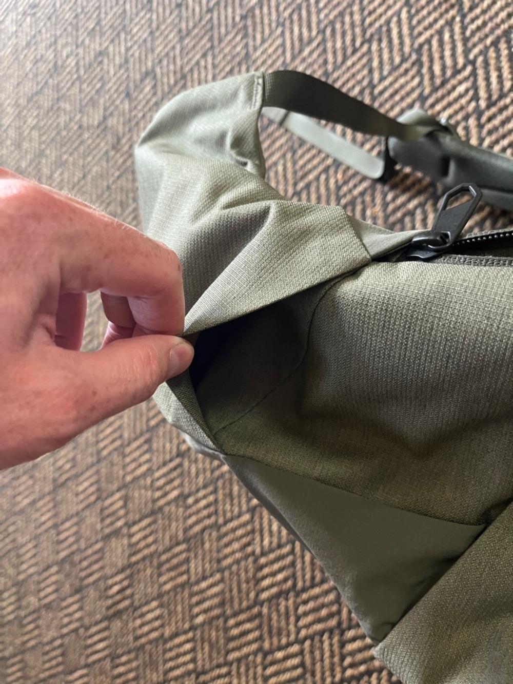 The North Face Olive Backpack with Front Pocket - Picture 6 of 7